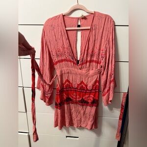 Billabong Coral and Red Dress